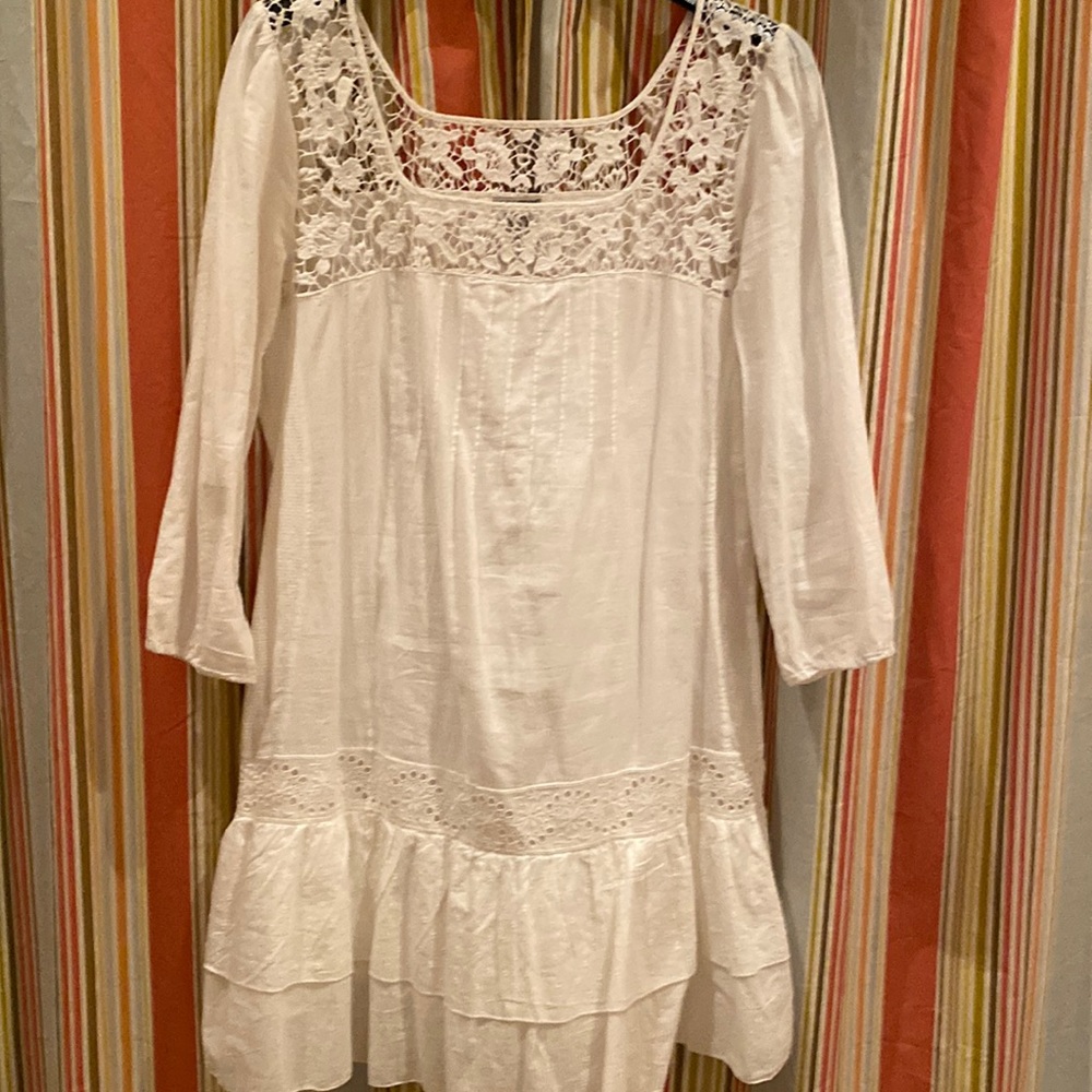 Lucky Brand White Lace Dress
